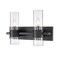 Z-Lite Lawson 2 Light Vanity, Matte Black & Clear 343-2V-MB - alternate 1